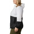thumbnail image 2 of Women's Columbia Flash Forward Hood Colorblock Windbreaker Jacket Color: White Black Size: LARGE, 2 of 5