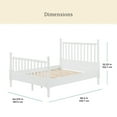 thumbnail image 4 of Pioneer Woman Harper Queen-Size Spindle Bed, White, 4 of 12