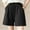 Black pants for women, variant on Usmixi Womens Elastic Waist Shorts Casual Solid Knitted Stretchy Cotton Short Pants Summer Loose Straight Leisure Shorts with Pocket Green l