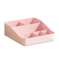 thumbnail image 2 of Makeup Jewelry Organizer, Large Capacity, Jewelry Lipstick Organizer, Perfume Makeup Organizer, Bathroom Organizer Container for Countertop Desk , Pink Without Lids, 2 of 8