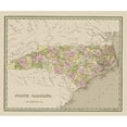 thumbnail image 3 of Goodrich 23x20 Black Modern Framed Museum Art Print Titled - North Carolina - Goodrich 1841, 3 of 5