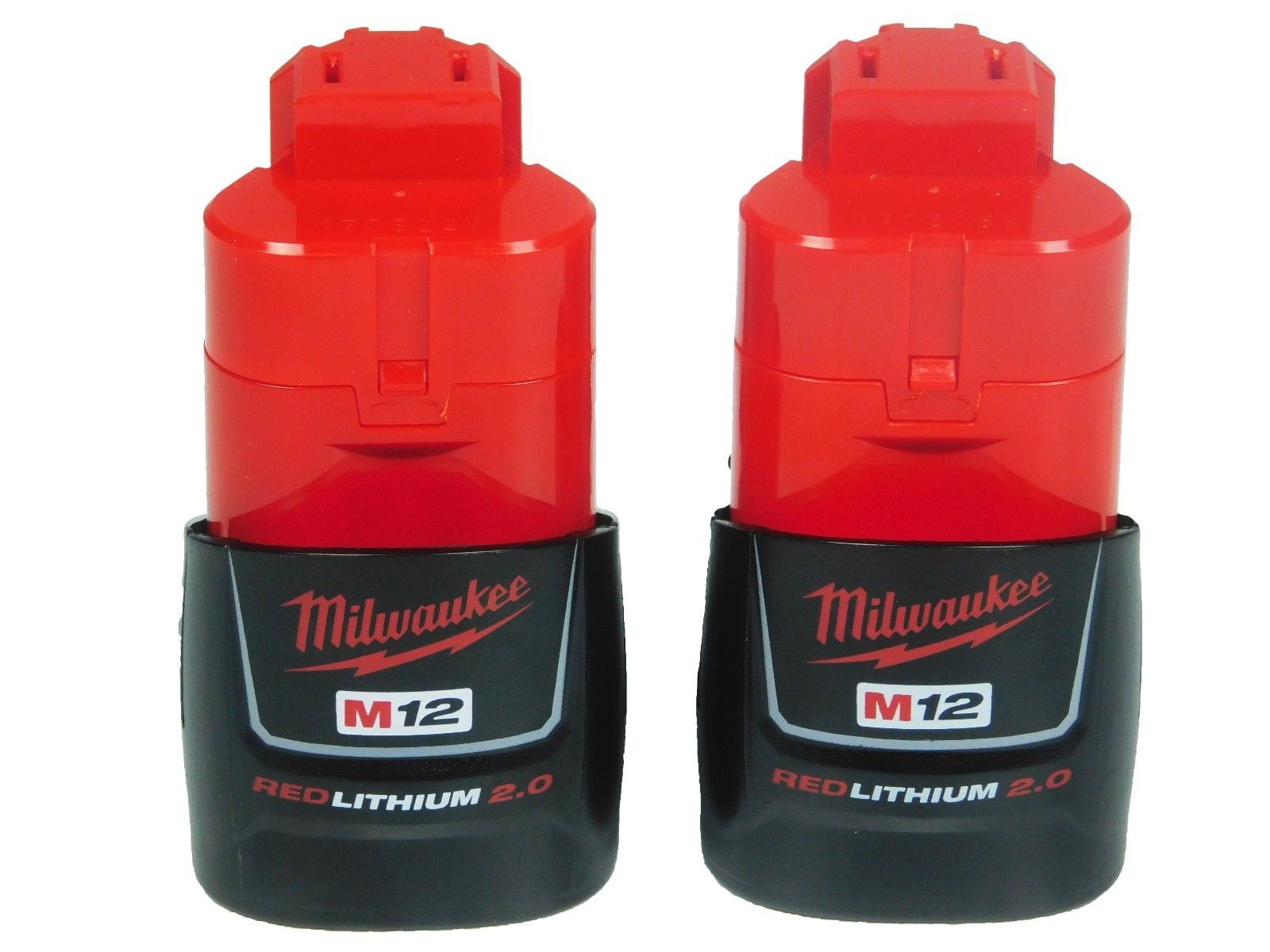 Milwaukee 48-11-2420 M12 2.0 Ah MAX Lithium Ion Battery Pack Two Pack