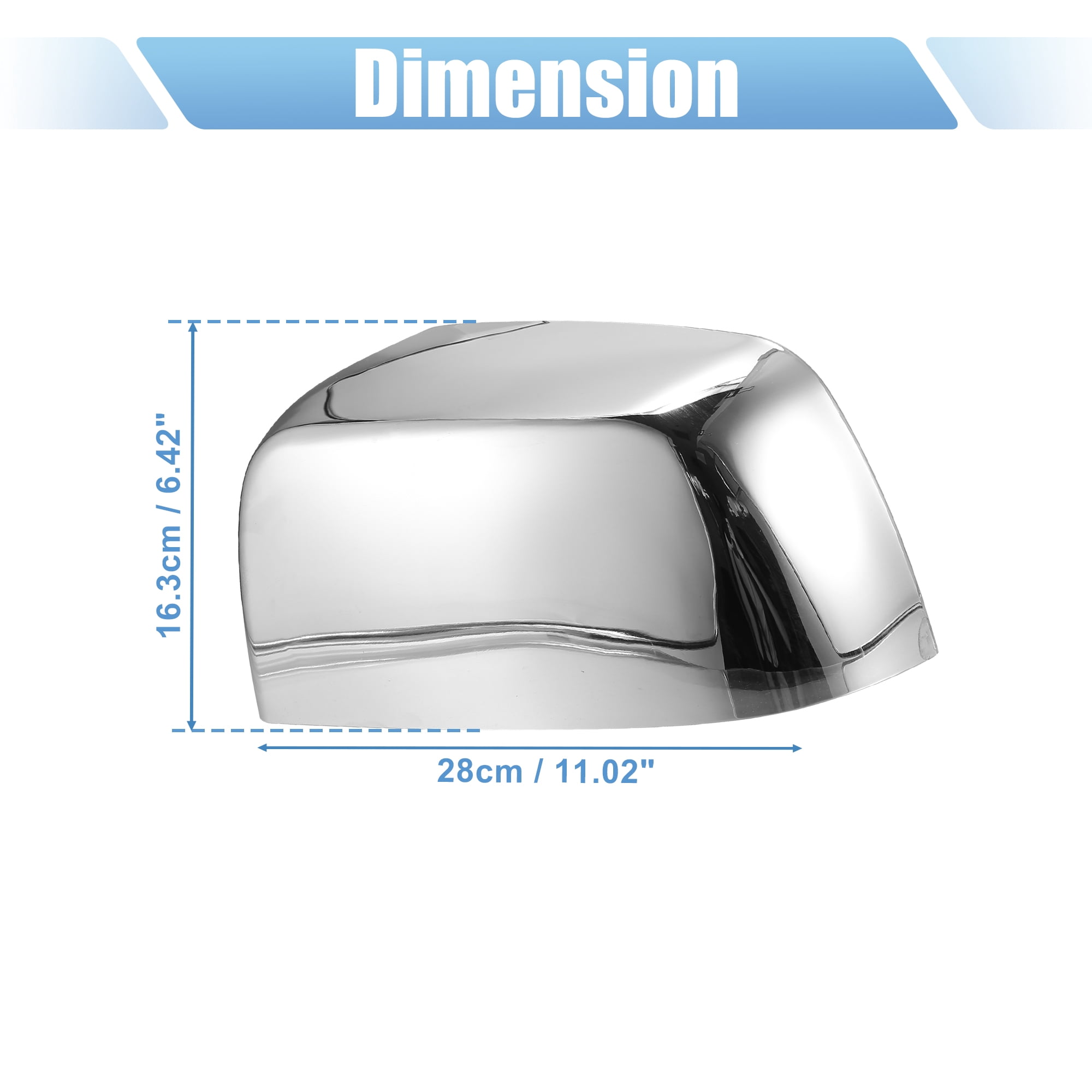 Unique Bargains Chrome Plated Mirror Cover for Chevrolet Colorado for GMC Canyon
