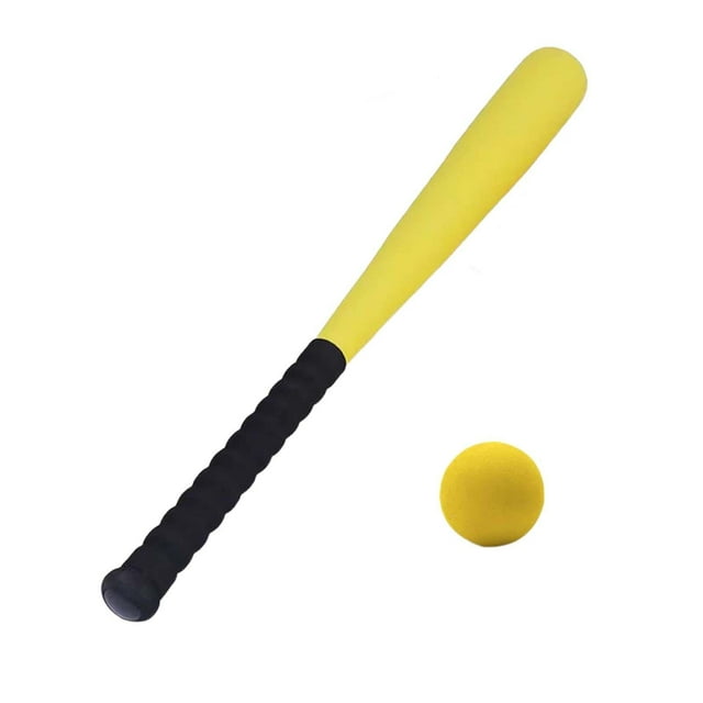 ziyahi Softball Bat 21 Inch Training Foam Bat Hitting Baseball Practice Gift Boys Girls Game Playing Beginners Baseball Gift Yellow 54cm