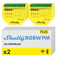 thumbnail image 1 of Controlador LED Shelly Plus RGBW PM WiFi Bluetooth, paquete de 2, 1 of 7