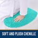 thumbnail image 2 of Tapa de inodoro OLANLY Soft Chenille 45 x 38 cm, color verde azulado, 2 of 8