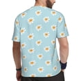 thumbnail image 2 of Wukai Daisies Flowers Print Men's Short-Sleeved Mesh T-Shirt,Quick-Dry Short Sleeve Workout T-Shirt-5X-Large, 2 of 8