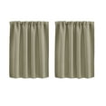 thumbnail image 2 of 2-Pack Solid Color Room Darkening Curtains 30x36 Inch for Living Room Bedroom Kitchen Partition,Light Filtering Window Drapes with Rod Pocket,Durable Polyester Fabric,Easy Care Home Decor, 2 of 3