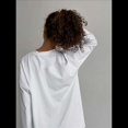 thumbnail image 4 of Camisetas de Larga con Cuello Redondo Extragrande para Mujer, Blusas Básicas de Otoño, Ropa Informal de Entrenamiento Y2K. S, 4 of 8