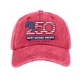 thumbnail image 6 of States 250th Anniversary Hat Unisex 1776-2026 Embroidery Patriotic Baseball Cap Flag Print Distressed Washed Cap Patriotic Adjustable Dad Hat 250 Anniversary USA Hat For Men Women, 6 of 6