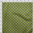 thumbnail image 3 of oneOone Organic Cotton Voile Fabric Geometric & Floral Block Printed Fabric 1 Yard 42 Inch Wide, 3 of 4