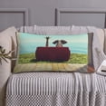 thumbnail image 4 of Kdxio Elehpant And A Giraffe Looking At The Sea Pattern Pillowcase with Envelope Closure,20" x 36" Pillow Cases,Gifts for Men or Women-No pillow, 4 of 5
