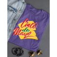 thumbnail image 3 of Cinco De Mayo Pop Art Sign Shaped T-Shirt Women -Image by Shutterstock, Female Small, 3 of 4