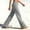 Gray, variant on Linen Pants Women Spring Summer Wide Leg Lounge Loose Straight Leg Trousers with Pockets Black L(L)