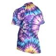 thumbnail image 3 of joogoo Art Tie Dye Purple Men's Cycling Jerseys Mountain Bike Short Sleeve Tops S, 3 of 7