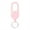 Pink, variant on Jkung Retractable Keychain with Steel Wire Rope Carabiner Badge Reel Holder Clip Key Ring Heavy Duty Outdoor Camping Climbing Anti-lost Buckle