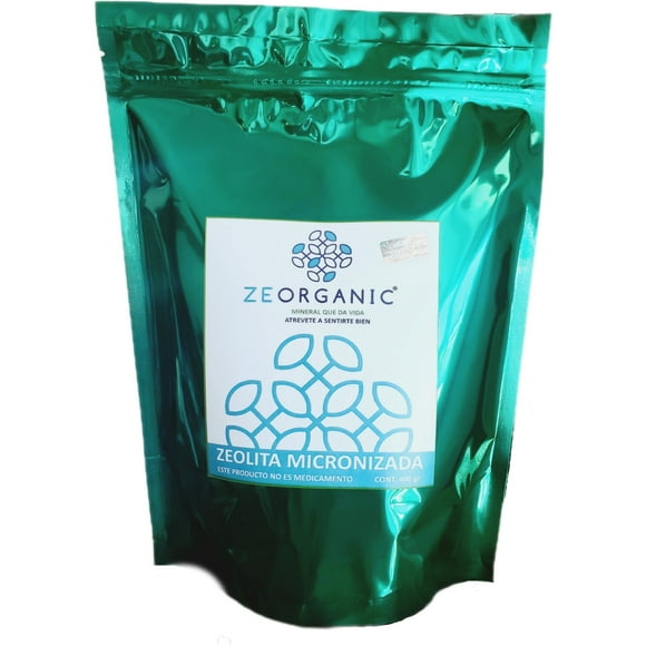 Bolsa de 400 gramos de zeolita micronizada activada con 96% de pureza