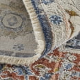 thumbnail image 2 of Feizy Kaia Transitional Medallion, Ivory/Blue/Red, 3' x 5' Accent Rug Sheen Bohemian & Eclectic Persian Floor Rug for Living room Bedroom, 2 of 9