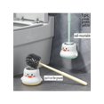 thumbnail image 1 of 1pc Pink Cartoon Cute Toilet Brush Wall-Mounted Toilet Bowl Scrubber With Long Handle, 1 of 5