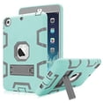 thumbnail image 1 of Mignova pour iPad Mini 1/2/3 Étui, Robuste Antichoc Résistant aux Impacts Convivial pour Enfants Étui Hybride Robuste de Protection avec Support Intégré pour Apple iPad Mini 1/Mini 2/Mini 3 (Gris/aqua), 1 of 6