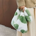 thumbnail image 4 of Fashion Winter Autumn Handbag Fluffy Shoulder Bag Shopping Bag Top-handle Bag KHAKI, 4 of 8