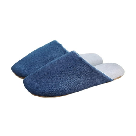 

Fesfesfes Women Slipper Winter Indoor Warm Household Cotton Mop Floor Non-slip Mute Lightweight Cotton Slippers Cloth Cotton Slippers 7.5-8.5(40-41)