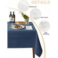 thumbnail image 2 of Navy Blue Ombre Table Cloth, Waterproof Tablecloth for Rectangle Tables, Modern Abstract Art Texture Reusable Washable Fabric Table Cover for Restaurant Kitchen Dining Tables 60"x102", 2 of 9