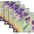 thumbnail image 5 of GZHJMY Purple Violets Napkins Table Decorations Napkin Set for Gift Giving, Dining, Parties 20 x 20in, 5 of 7