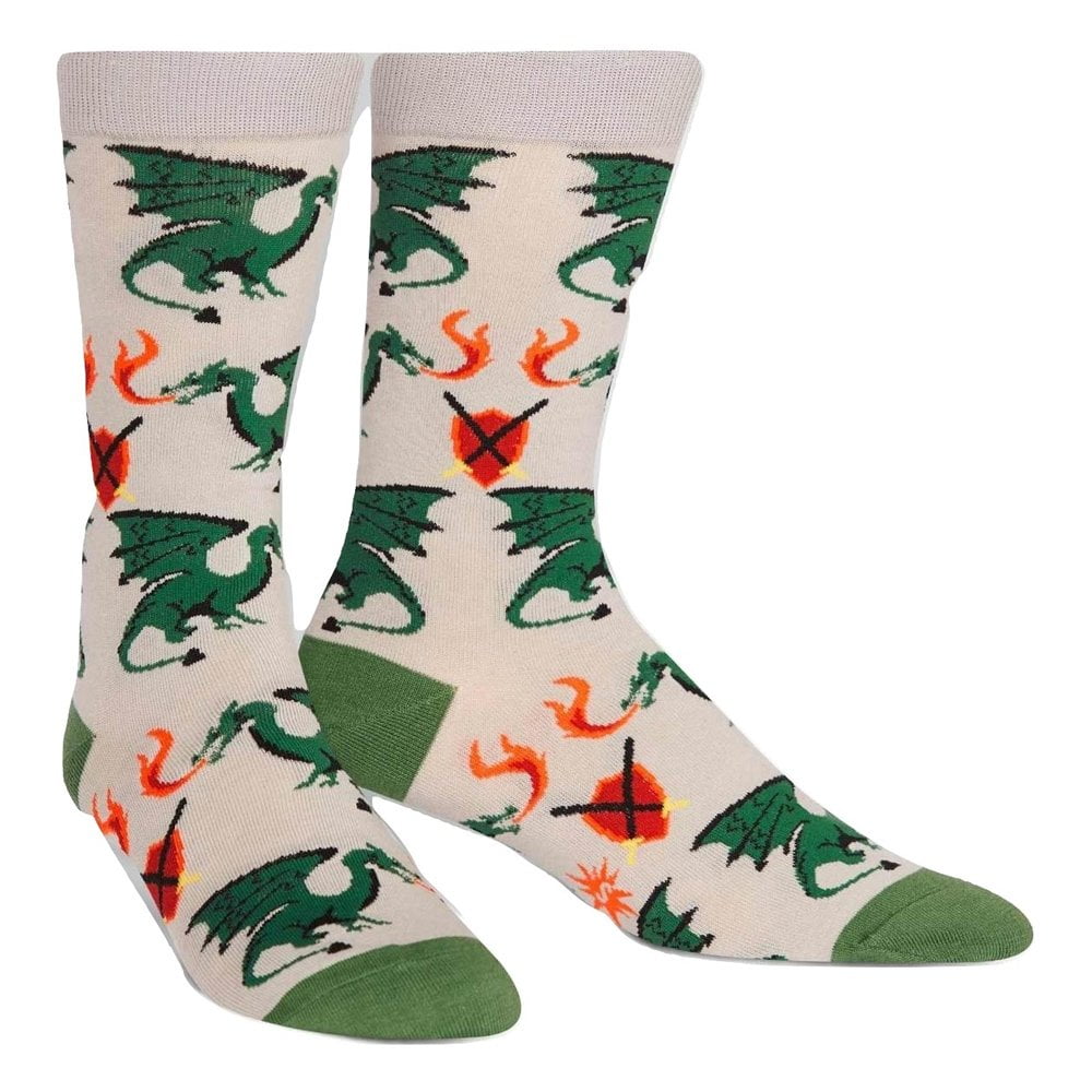 Clothing Socks Sock It to Me, Mens Crew, Dinosaur