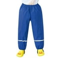 thumbnail image 5 of Kids Rain Pants Toddler Waterproof Boys Girls Pants Mud Proof Rain Suits for Kids Size 7-9, 5 of 5