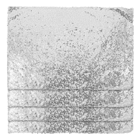 Himition 4pcs Large Dining Placemat Solid-color Sequin Table Mat Western Restaurant Table Placemat