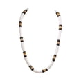 thumbnail image 1 of BlueRica Puka & Tiger Brown Coconut Shell Beads Necklace (20"), 1 of 4