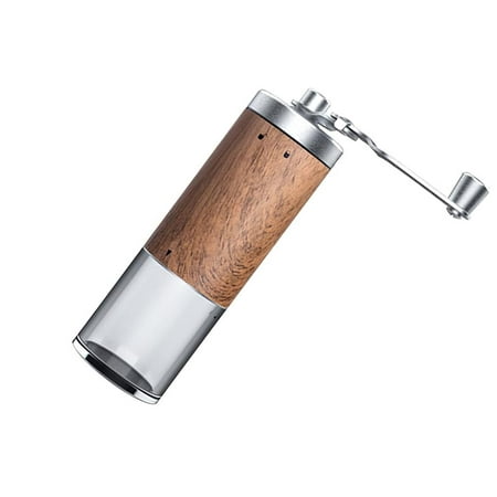 

Manual Coffee Grinder Stainless Steel Coffee Bean Burr with Hand Crank Handle Spice Mill Grinder Multifunctional Anti-rust Portable Easy to Use for Home Office