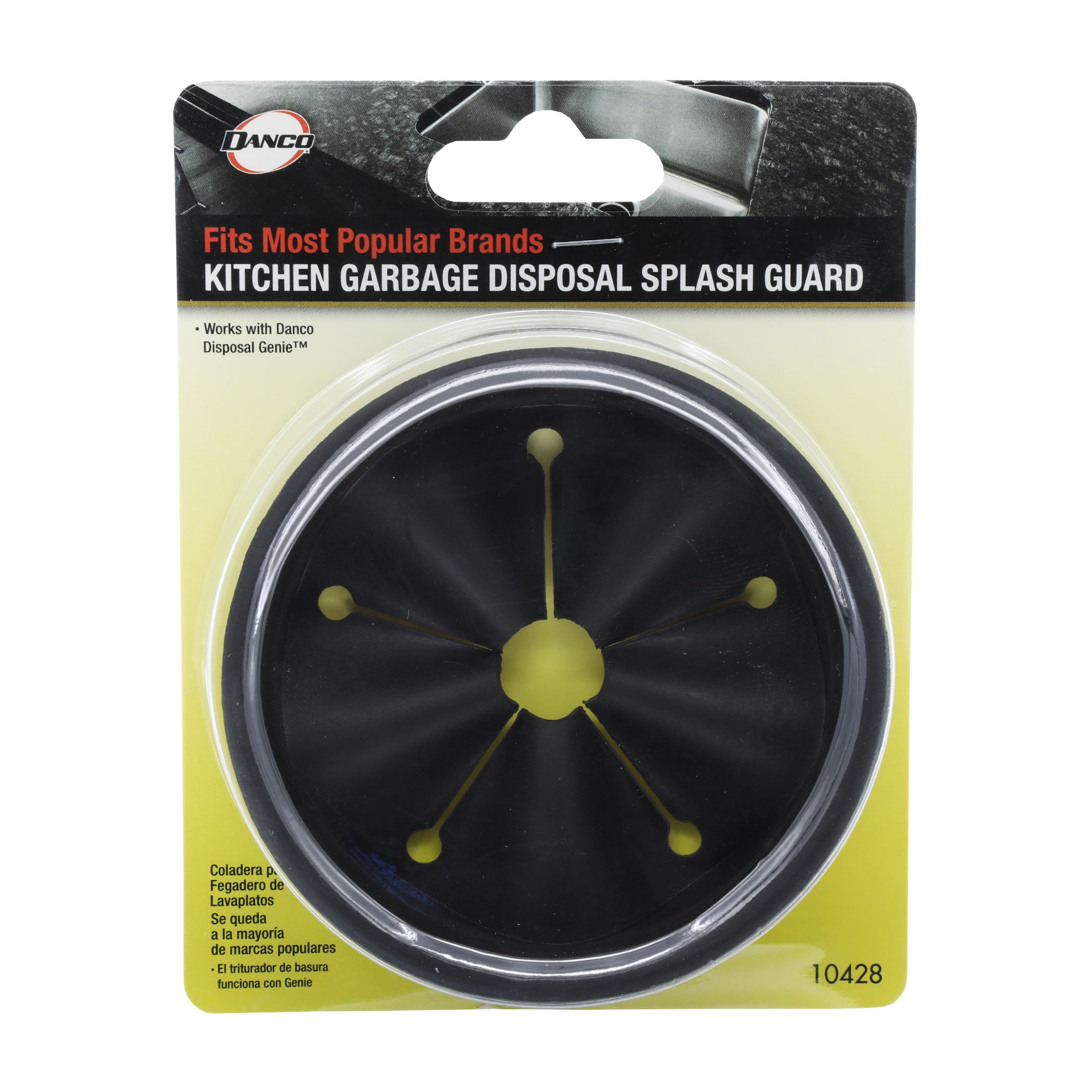 3-3/8 in. Rubber Disposer Splash Guard in Black