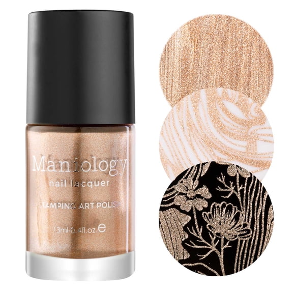 Maniology Jack (B361) - Metallic Copper Stamping Nail Polish for Unisex
