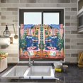 thumbnail image 4 of Yayeee Kitchen Curtains Tier Pair Light Filtering 27"x36" Rod Pocket Short Cafe Window Panel, Green Window, 4 of 7