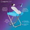 thumbnail image 2 of Salon Step El reposapiés de belleza para pedicuras sencillas en casa, trate sus pies, no más agacharse ni estirarse con lupa LED, ventilador de secado, reposapiés ajustable, patas resistentes antidesl, 2 of 5