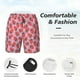 thumbnail image 3 of Balery Strawberry Bañador para hombre, shorts de playa de secado rápido con entrepierna y forro de compresión-Medium, 3 of 6