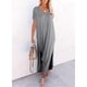thumbnail image 3 of Vestido largo Dokotoo Summer Vacation Resort Wear gris XL, 3 of 5