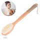 thumbnail image 1 of Cepillo de ducha con cerdas suaves y rígidas, para exfoliar la piel y un exfoliante suave, cabezal de cepillo de doble cara para cepillado húmedo o seco, especialmente de madera larga, 1 of 5