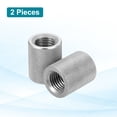 thumbnail image 3 of 2 Pcs M16 Flat Knurled Thumb Nuts, 304 Stainless Steel Flat Head Diamond Knurled Through Hole Lock Adjusting Nuts Fasteners, D24 x H30mm, 3 of 6