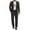 Black, variant on COOFANDY Men's 2 Piece Suits Classic Fit Suit Set 2 Button Blazer Jacket and Dress Pants for Wedding Business Prom