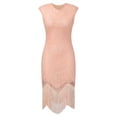 thumbnail image 4 of Vestido vintage con lentejuelas y borlas para mujer de los años 20 - Disfraz gótico de fiesta para tallas grandes - Ropa sexy y casual para salir por la noche, 4 of 8