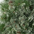 thumbnail image 5 of Noble House 4.5-foot Cashmere Pine and Mixed Needles Unlit Hinged Artificial Christmas Tree with Snowy Branches and Pinecones, 5 of 6