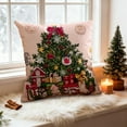 thumbnail image 6 of Uutvery Christmas Printed Pillow Cover,Christmas Theme 17.72x17.72 Inches,Xmas Snowflake Tree Pillow Cover,Merry Christmas Farmhouse Decor,Winter Decor Pillows for Home Couch Bed Living Room, 6 of 7