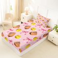 thumbnail image 4 of Manfei Softball Glove Bow Twin Sheet Sets For Girls,Pink Ribbon Bowknot Kids Bedding,3pcs, 4 of 6