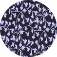 thumbnail image 1 of Ahgly Company Indoor Round Oriental Blue Industrial Area Rugs, 6' Round, 1 of 4