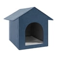 thumbnail image 1 of Cama para gatos de interior Fernando Casa cueva impermeable azul 43,2 cm x 33 cm x 41,9 cm, 1 of 8