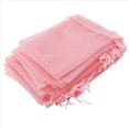 thumbnail image 4 of Bolsas de Organza Grandes de 400 Piezas Rosa Rubor, Bolsas de Regalo de de 17 X 23 cm Bolsas de JoyeríA con Cordón para Bodas de Navidad, 4 of 9