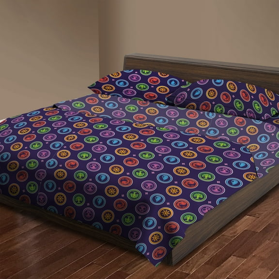 Magic The Gathering Colorful Magic 4 Piece Full Sheet Set